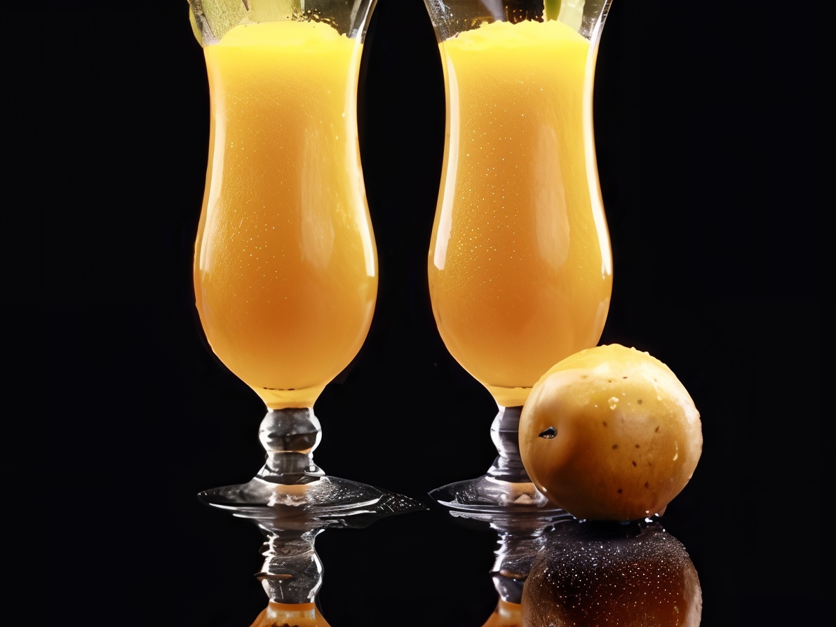 Orange Punch with Passion Fruit and Lychee