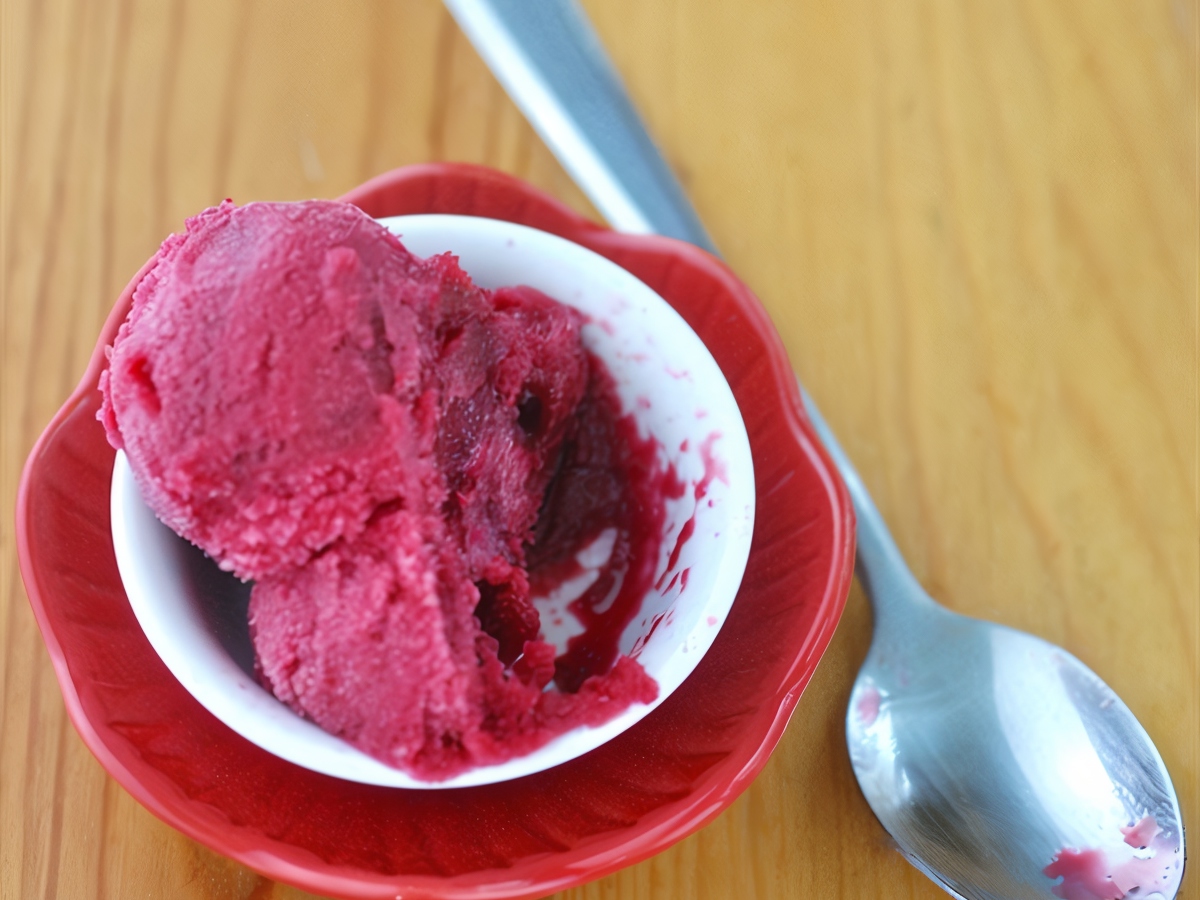 Orange Sorbet with Campari