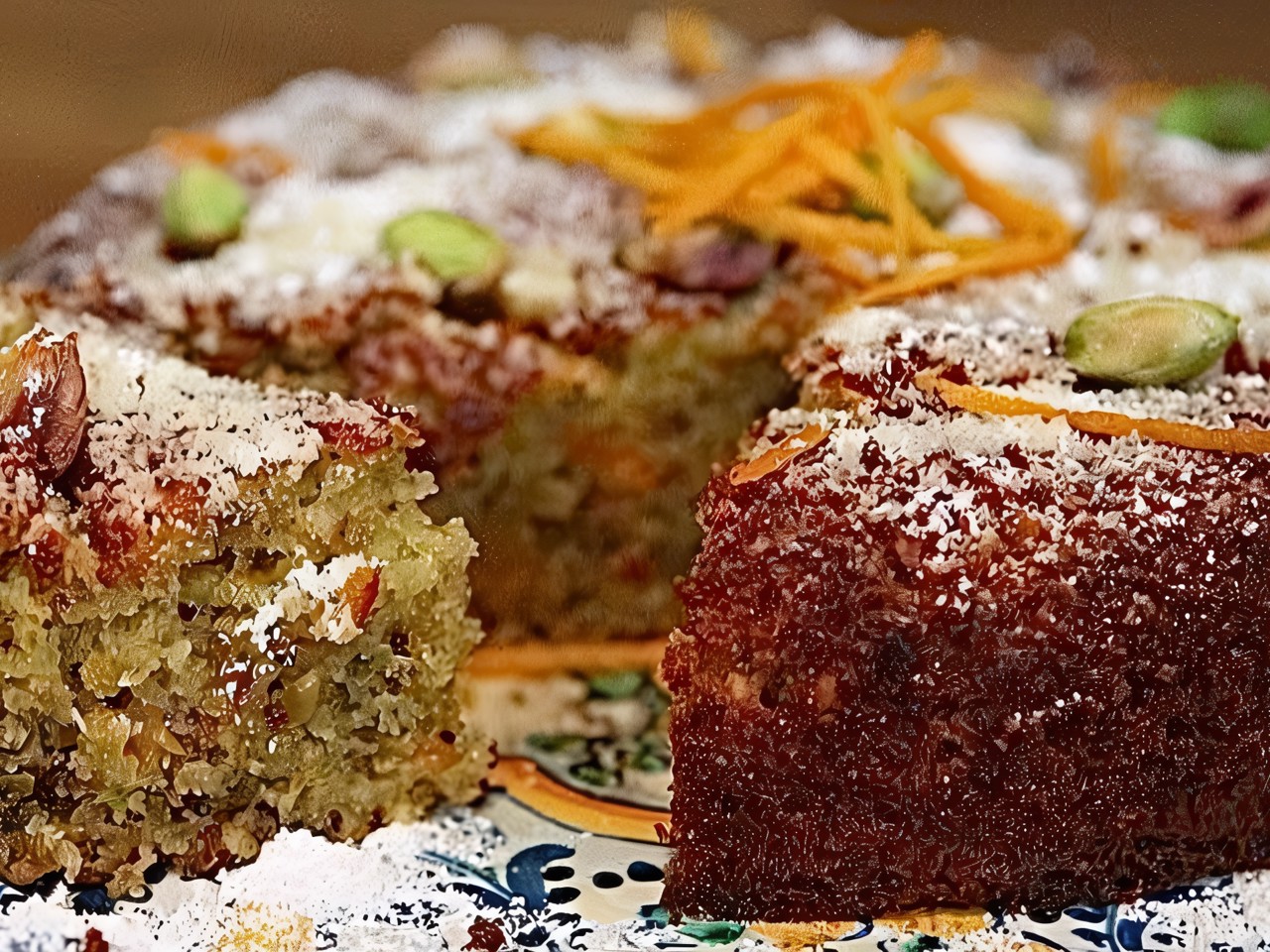 Orange-Pistachio Semolina Cake