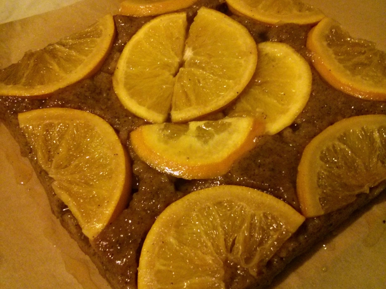Orange Coffee Cake with Honey