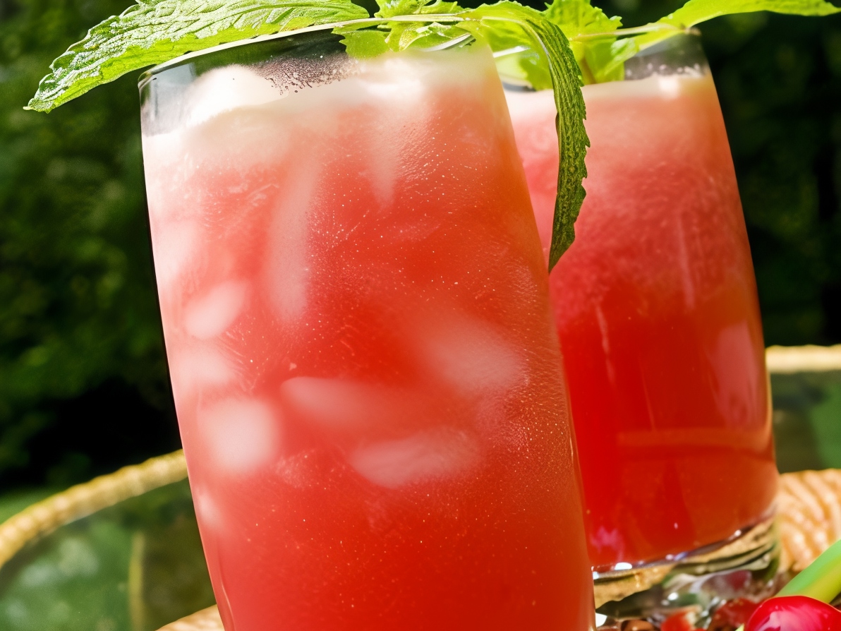 Watermelon Limeade with Ginger