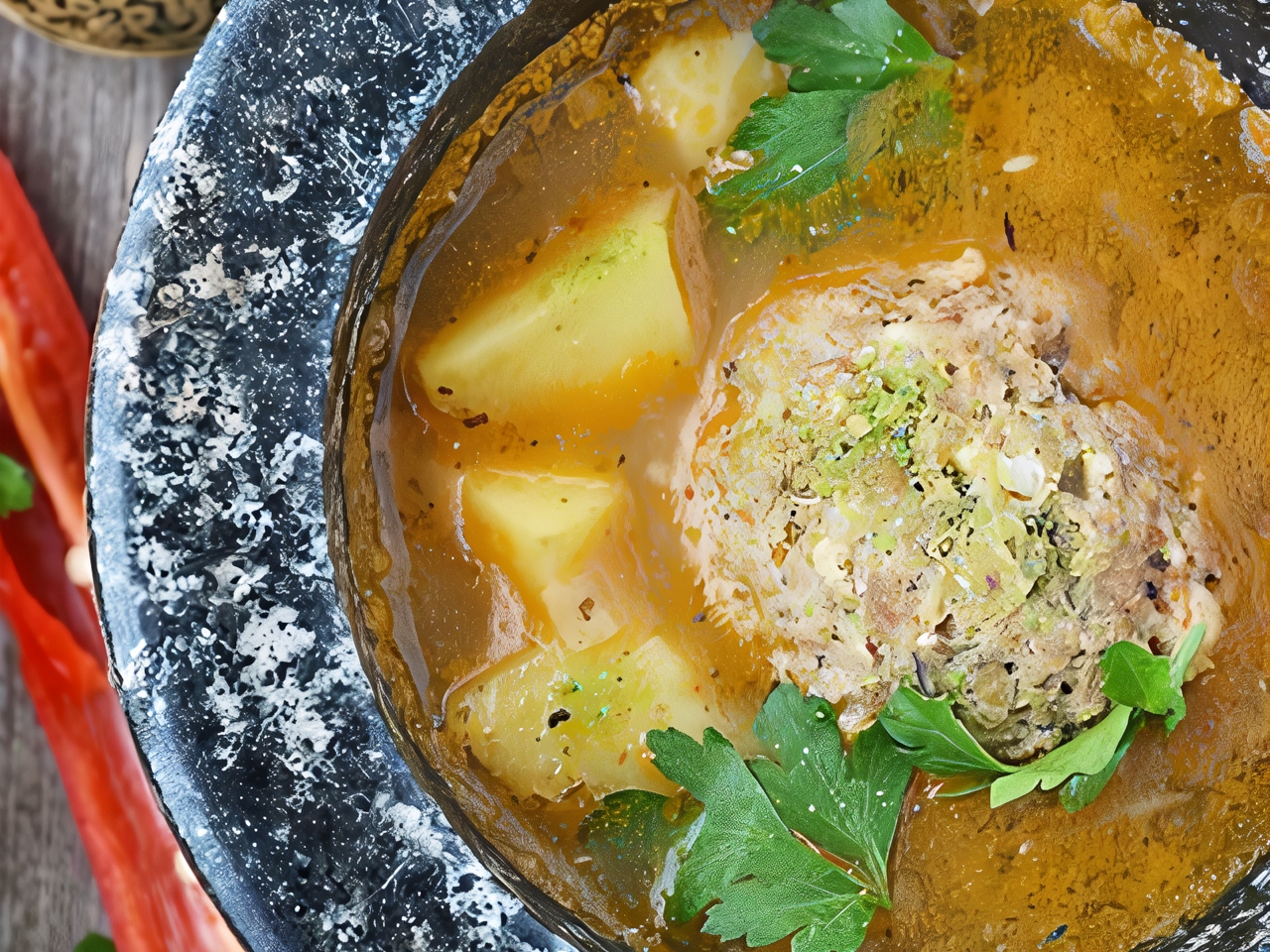 Суп с пшеничной крупой и чечевицей (постный)