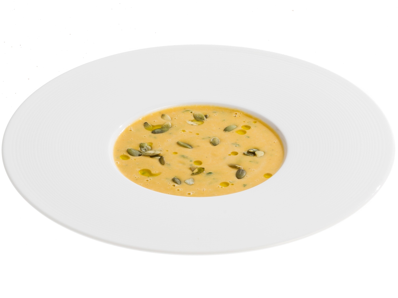 Fragrant Pumpkin Cream Soup with Seeds