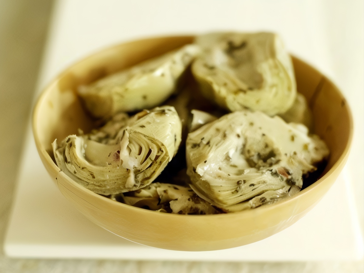 Artichokes Stewed in Wine, Garlic, and Herbs