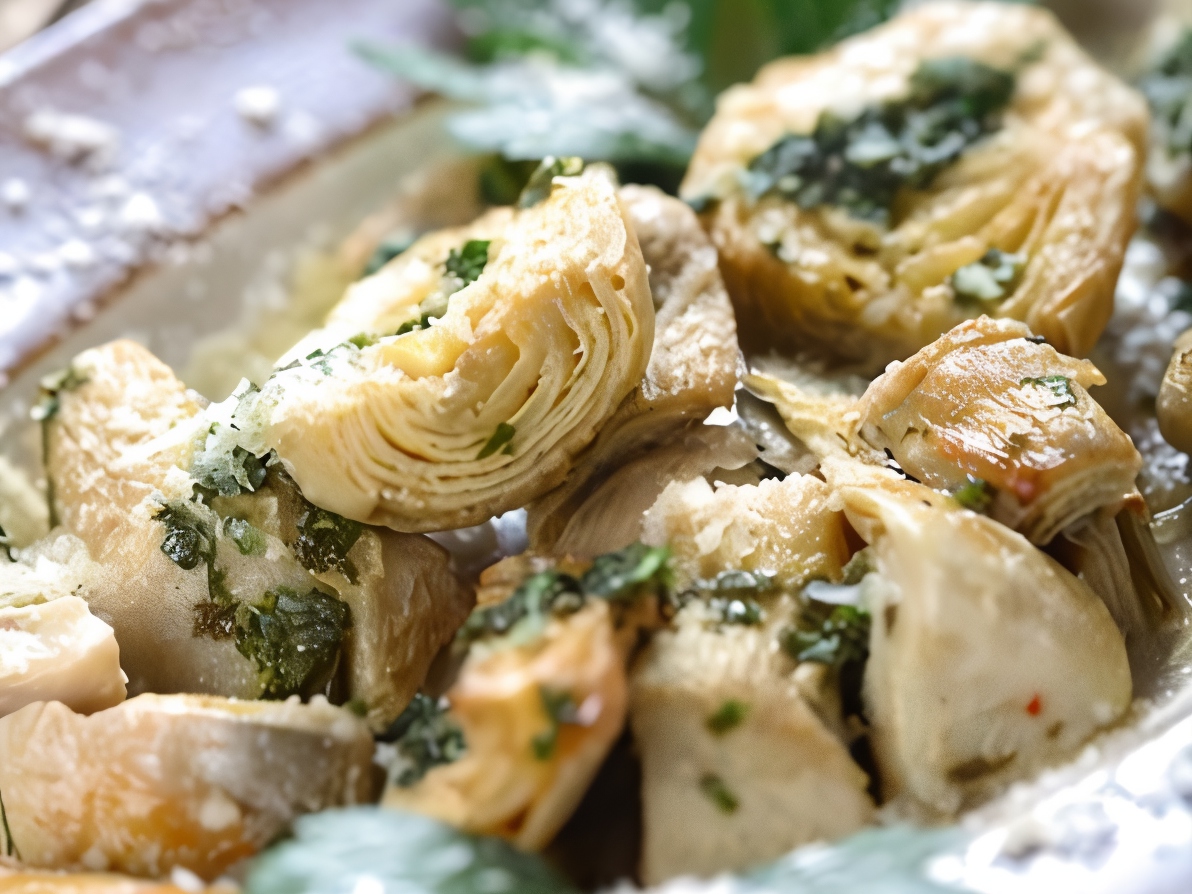 Artichokes in White Wine with Parsley