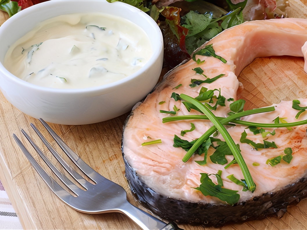 Atlantic Salmon with Dill Mayonnaise