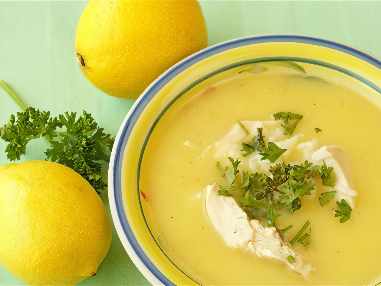 Avgolemono with Orzo