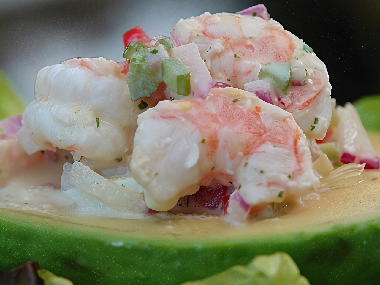 Avocado Stuffed with Seafood