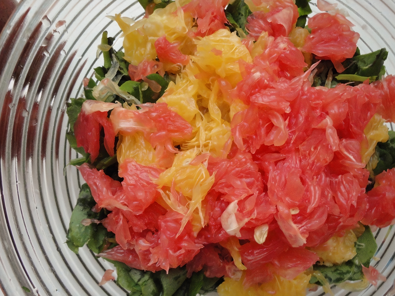 Asian Salad with Spinach and Orange