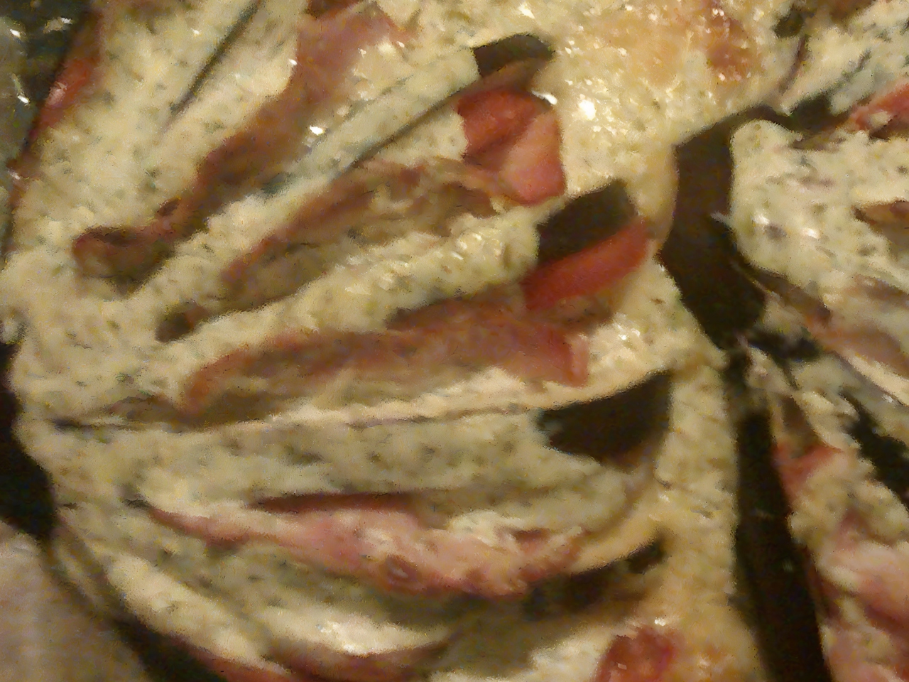 Eggplants with Bacon and Cheese