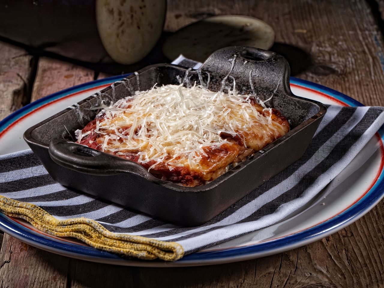 Eggplant Parmigiana with Mozzarella