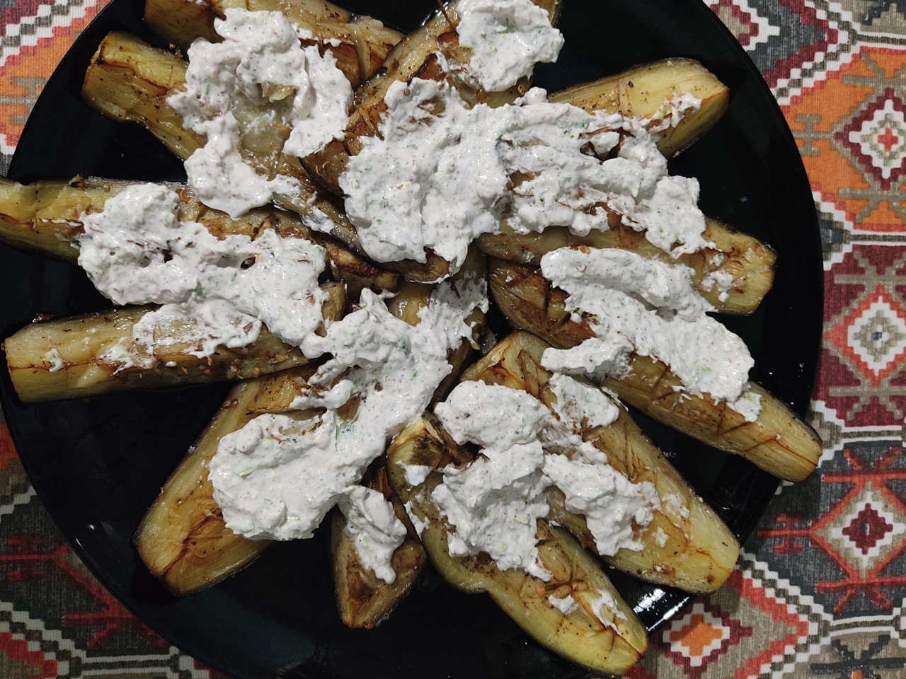 Oven-Baked Eggplants with Yogurt Sauce