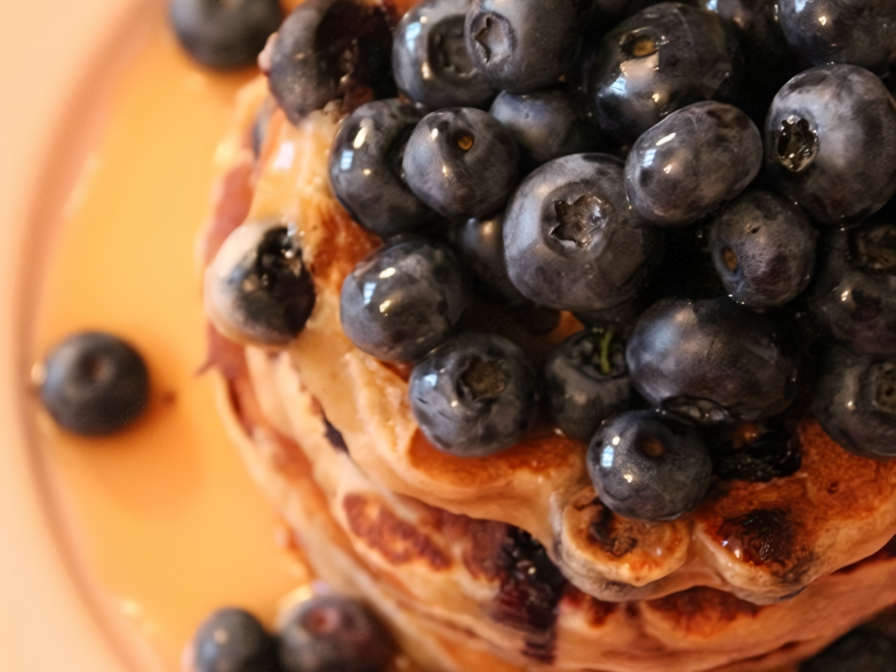 Banana Blueberry Pancakes