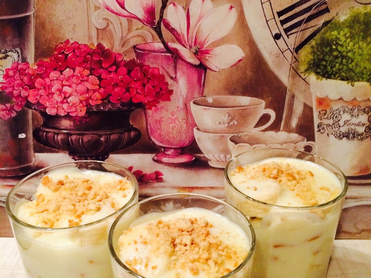 Banana Pudding with Cookies