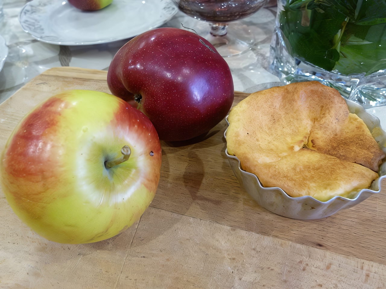 Banana-Cottage Cheese Soufflé
