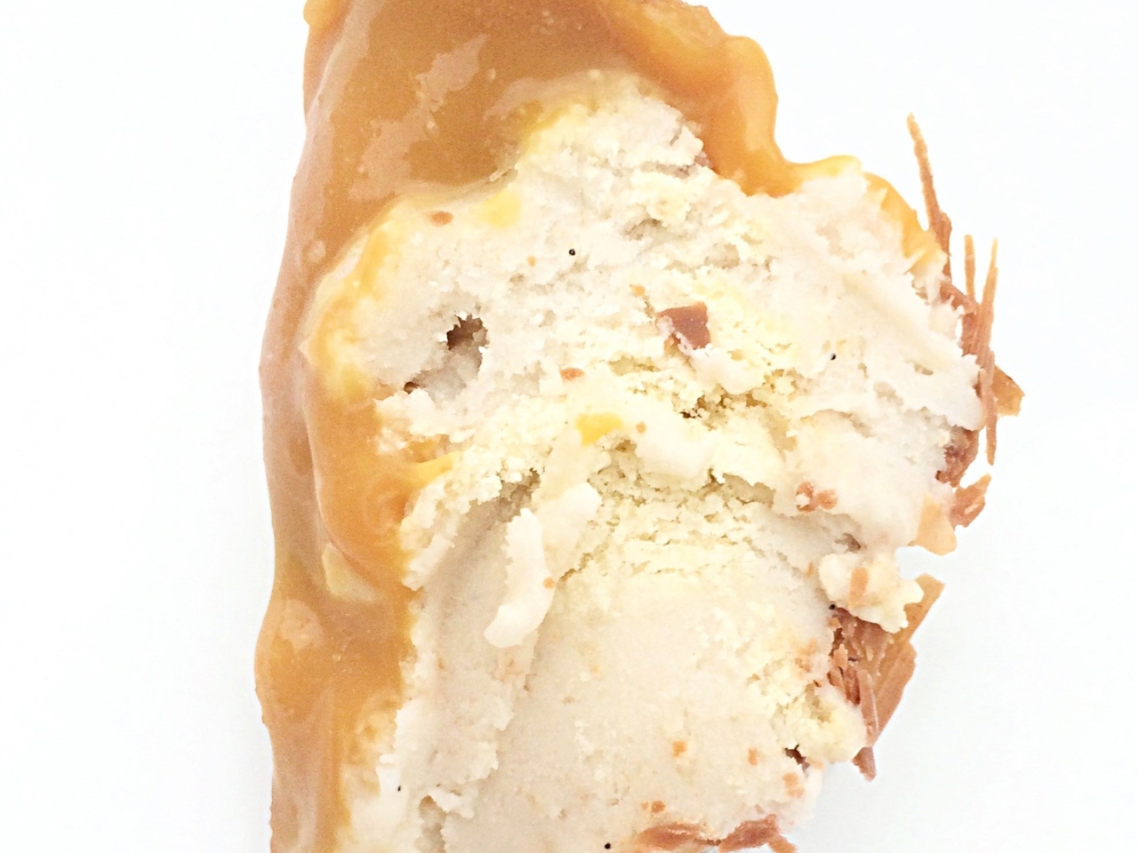 Banana Ice Cream with Cookies, Chocolate Chips, and Caramel Layer