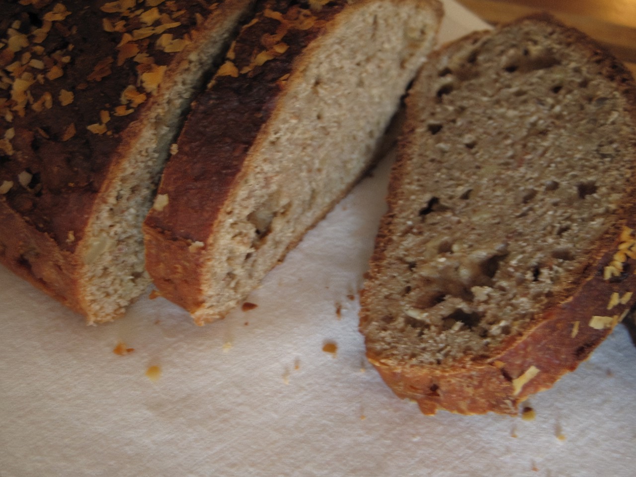 Banana Bread with Nuts and Whole Wheat Flour
