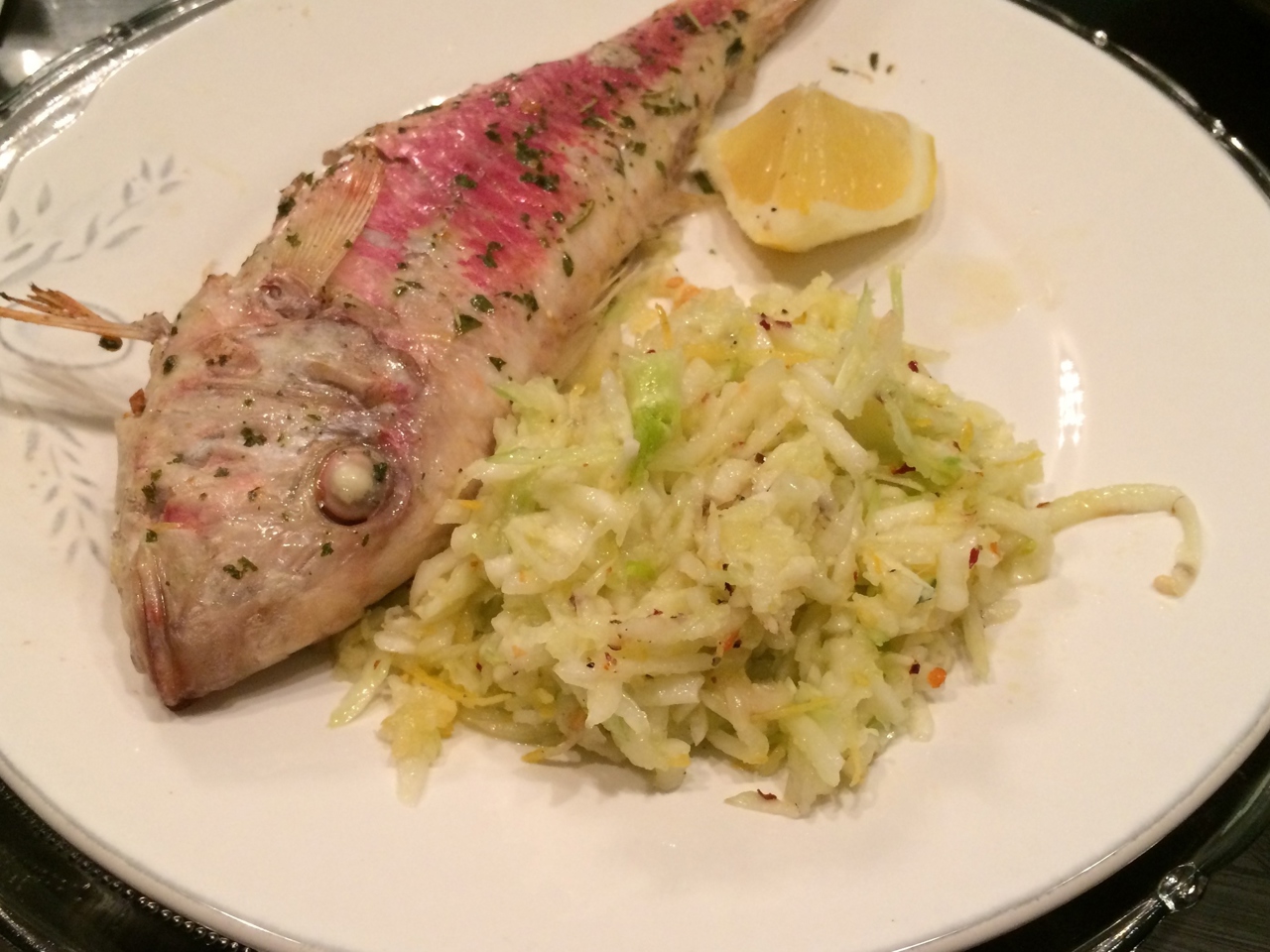 Red Mullet with Fennel Salad