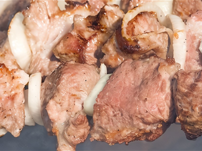 Lamb Shish Kebab with Onions