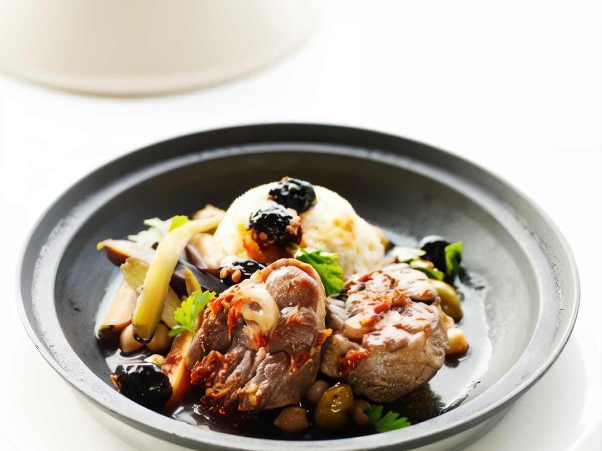 Lamb with Black Olives