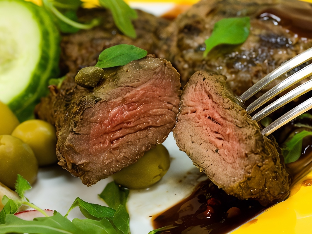 Lamb with a Spice and Green Pepper Crust