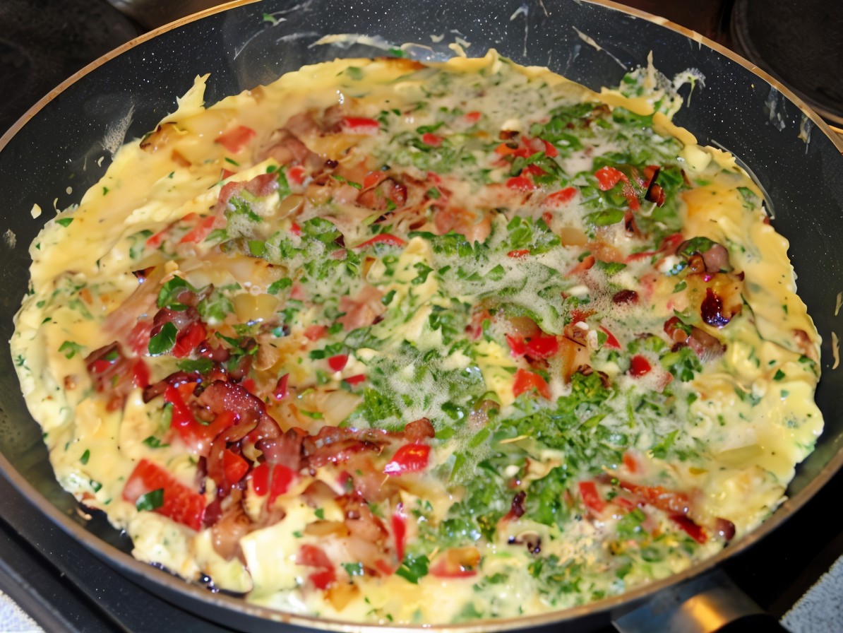 Basque Omelette with Sautéed Peppers