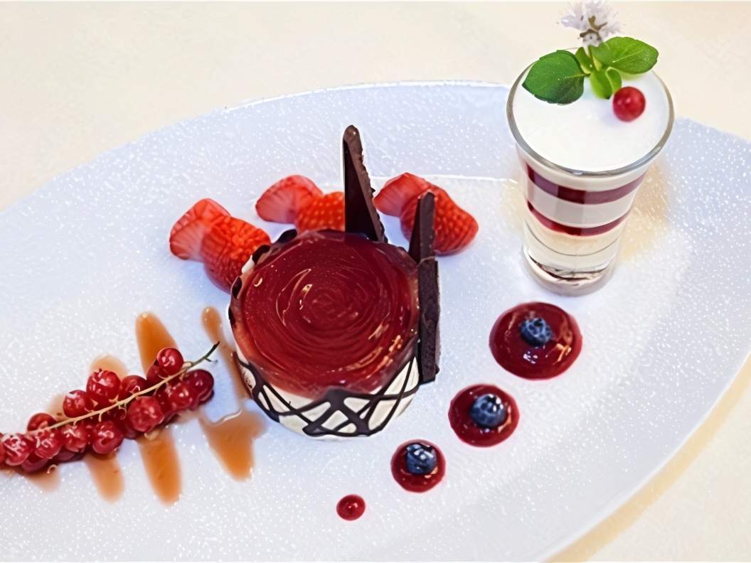 Bavarese with Dessert Wine