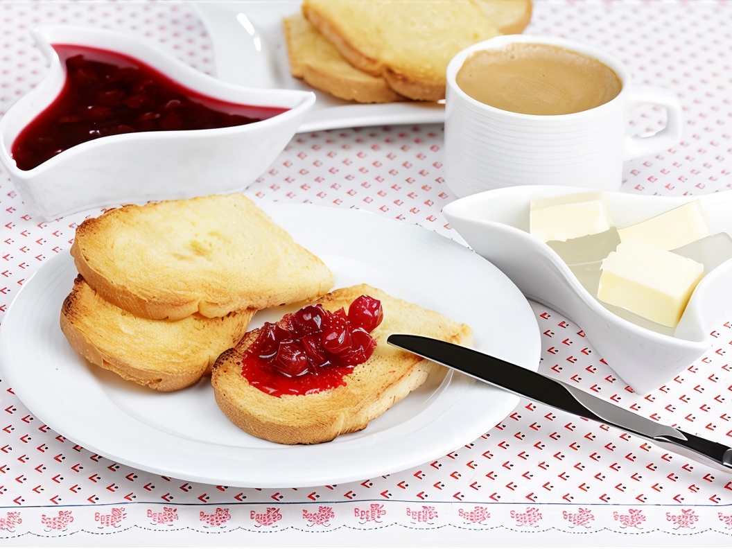Basel Toasts with Cherries