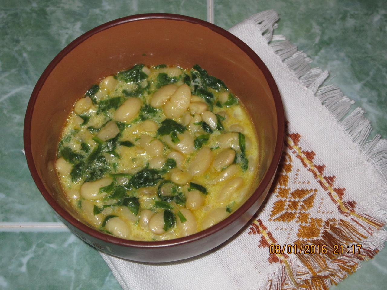 White Beans and Spinach with Saffron