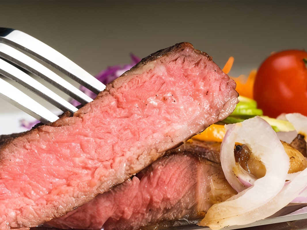 Beef Steak from Boiled Meat with Onions