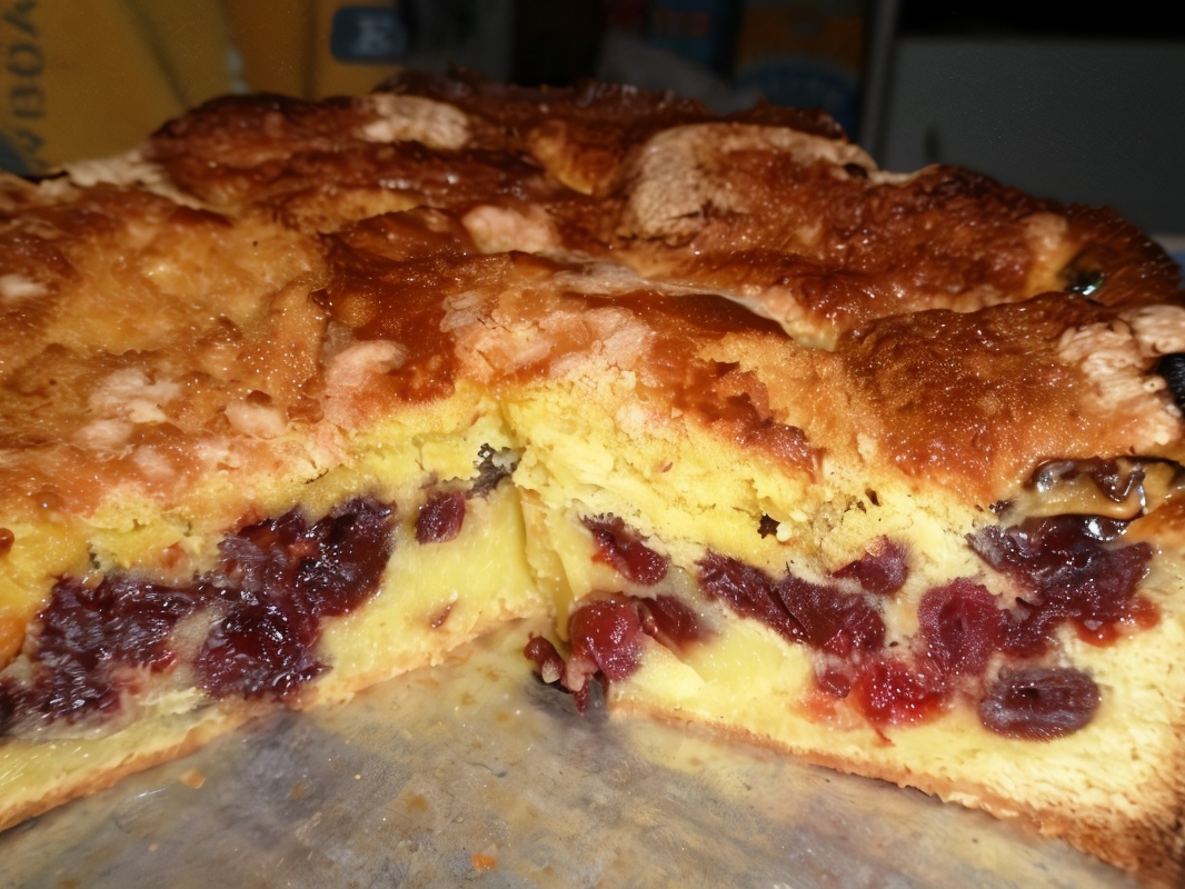Cherry Sponge Cake