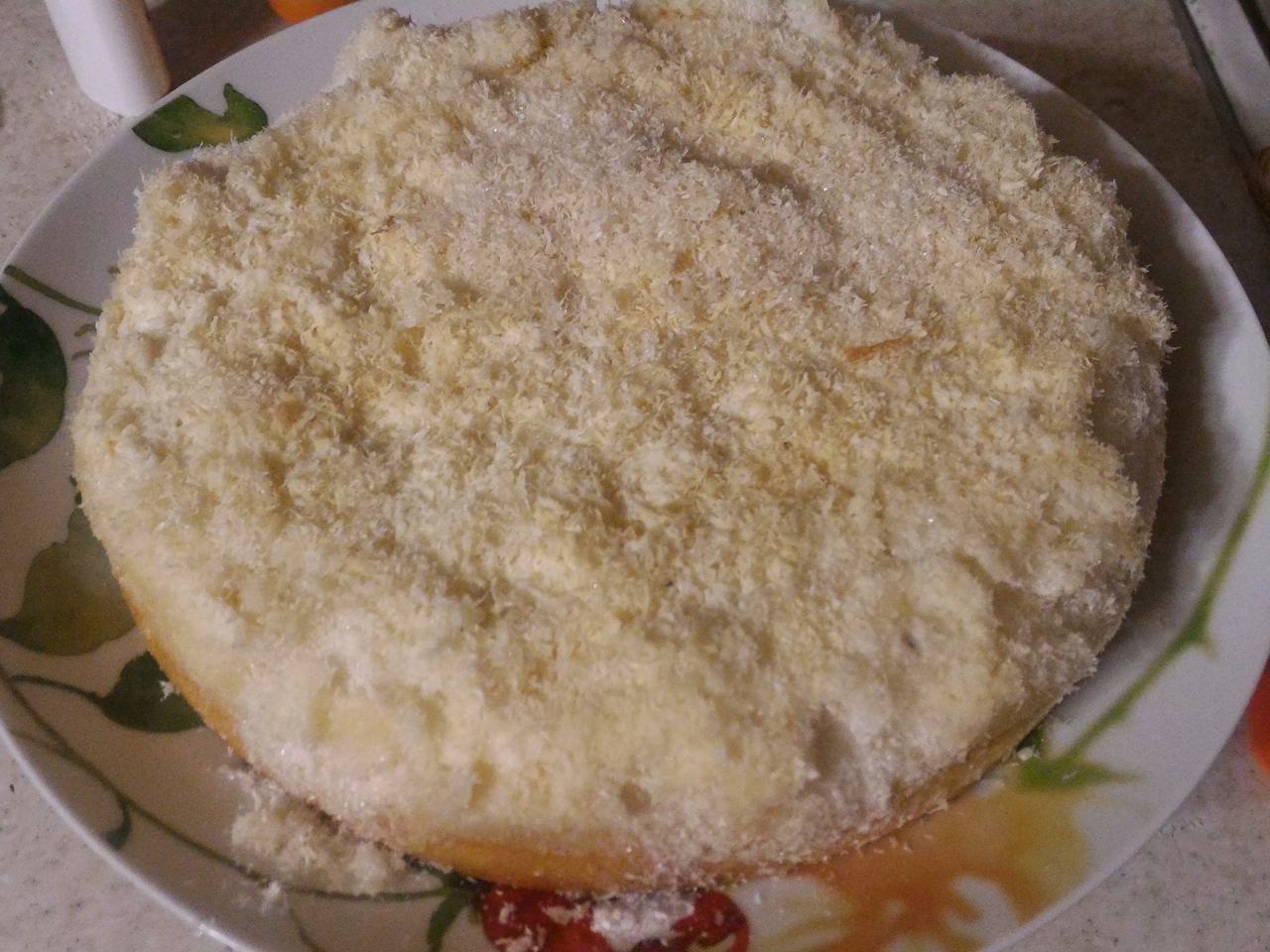 Quick Coconut Pie with Cream
