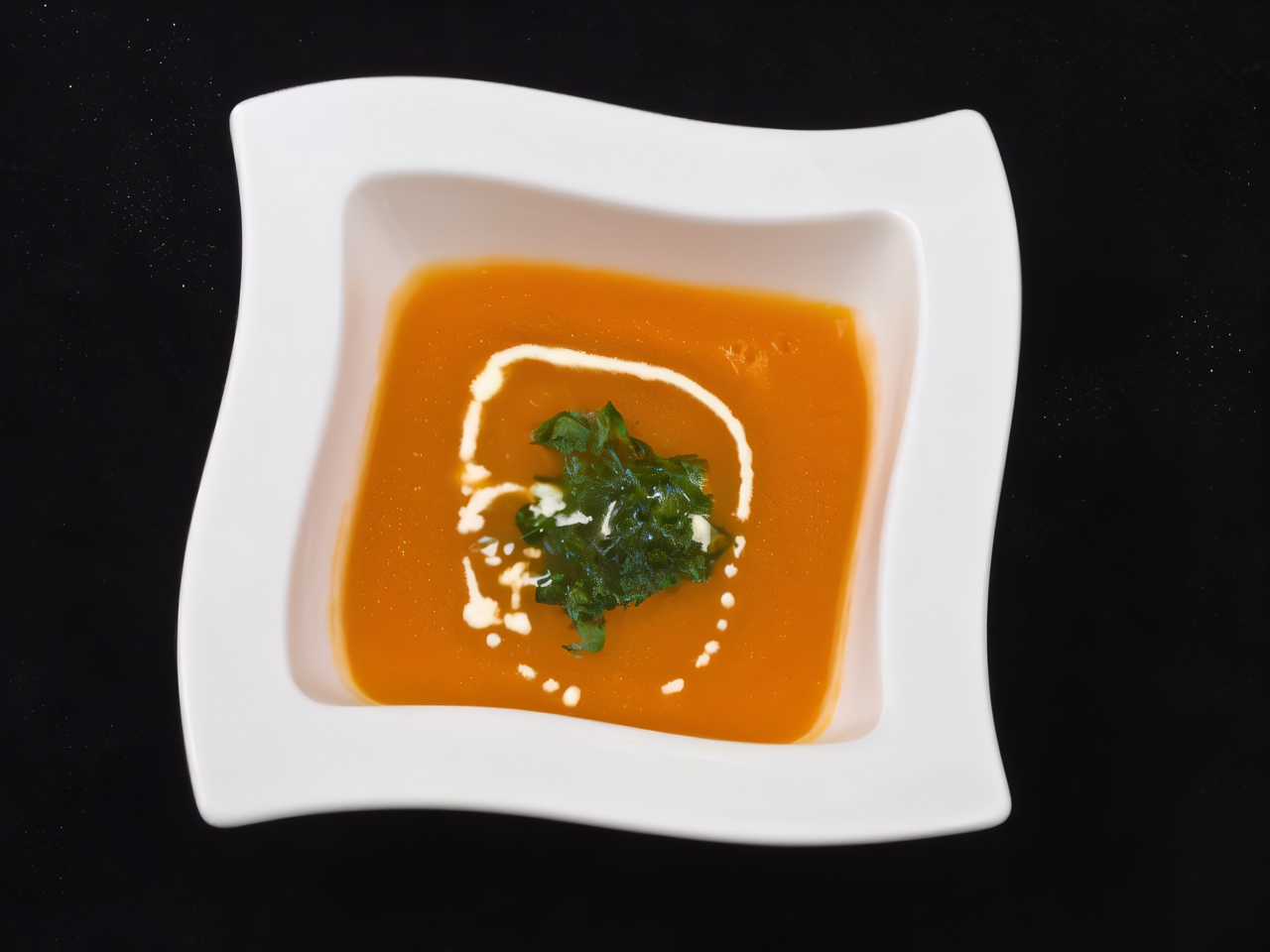 Quick Carrot Soup with Dill Pesto