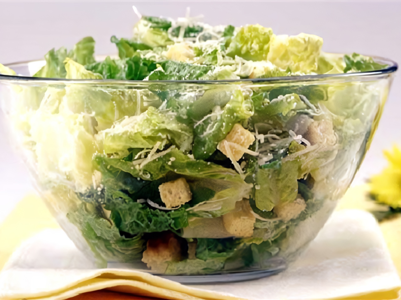 Quick Green Salad with Ham