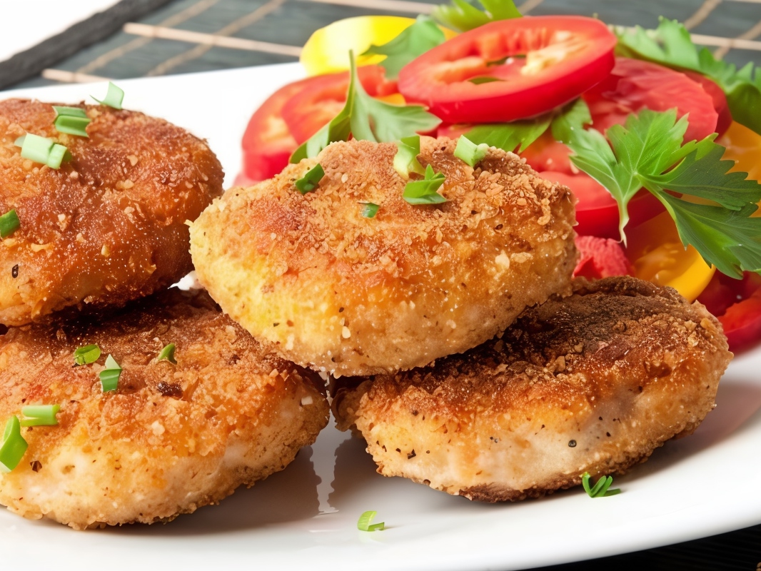 Potato and Ham Patties for Breakfast