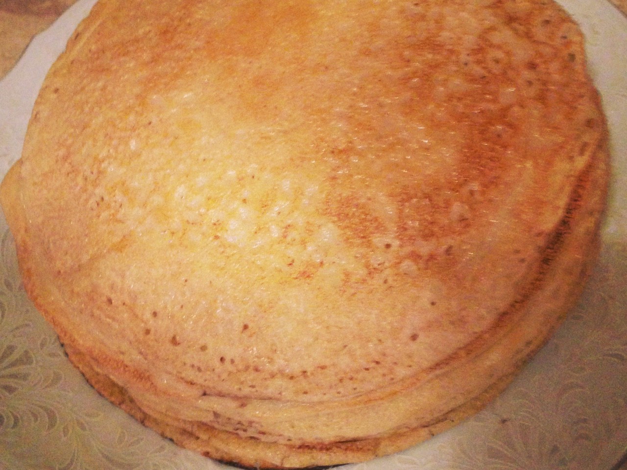 Thin Yeast Pancakes