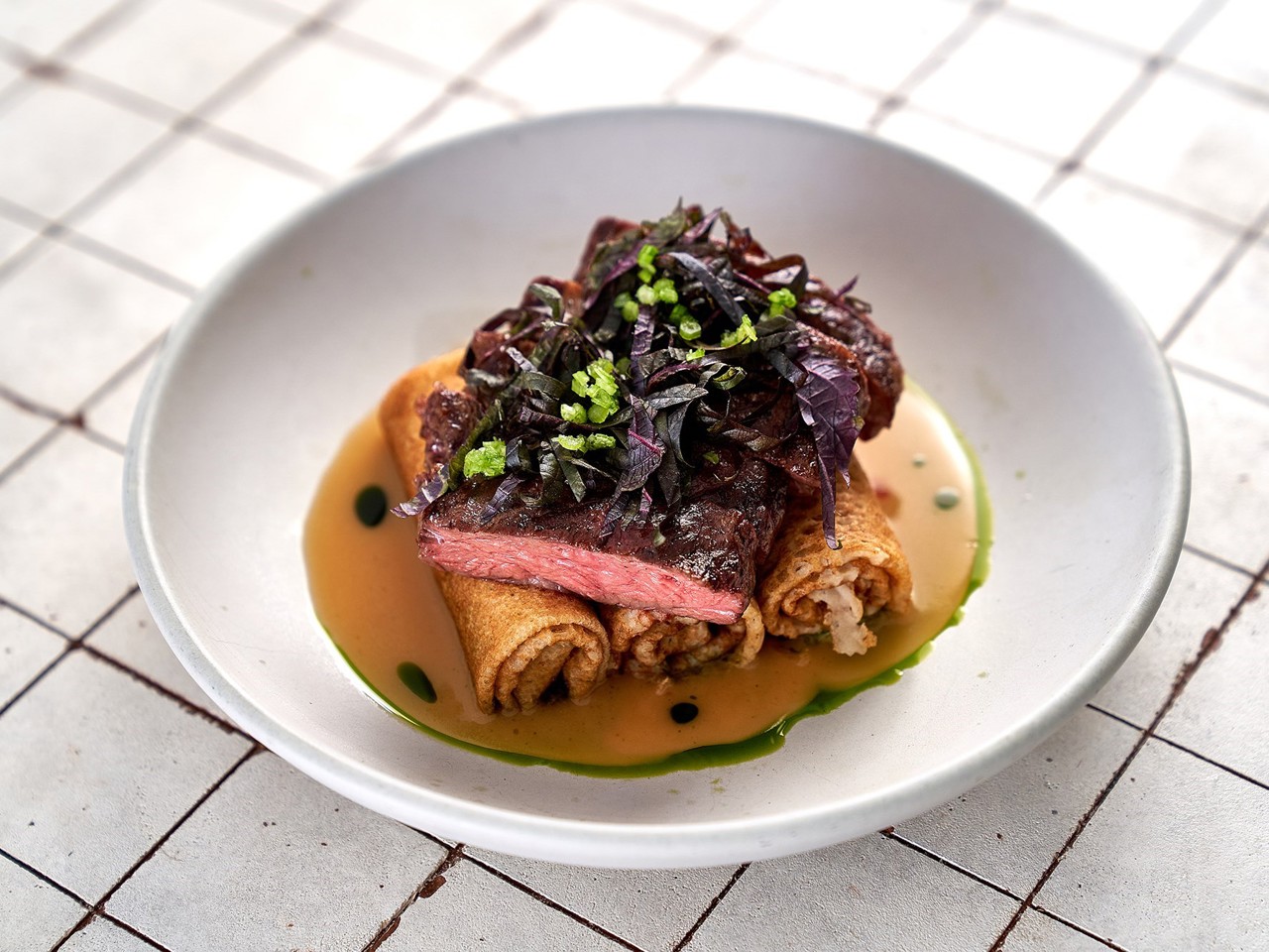 Rice Flour Pancakes with Duck Confit
