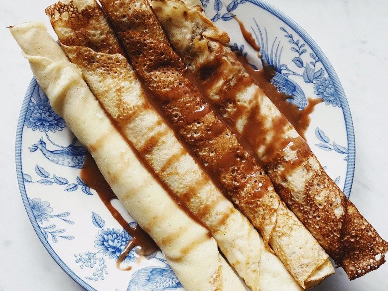 Pancakes with Chocolate and Liqueur