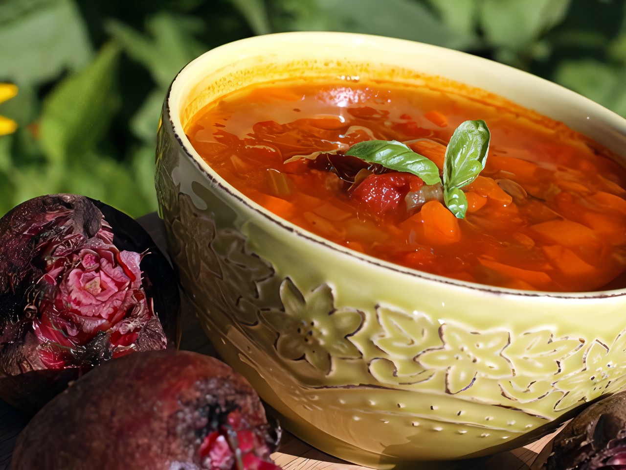 Lithuanian Borscht with Smoked Bacon