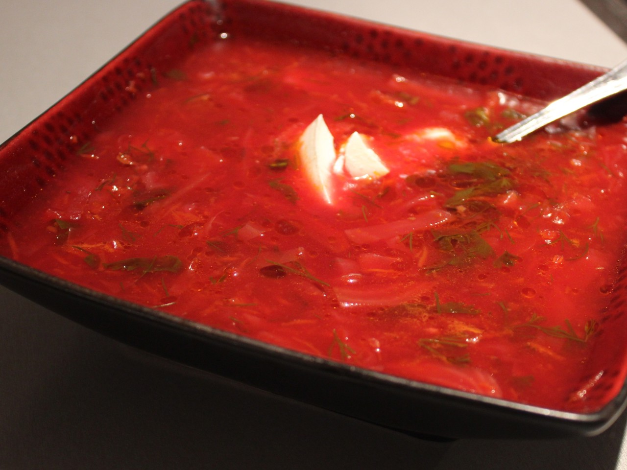 Classic Borscht with Dill