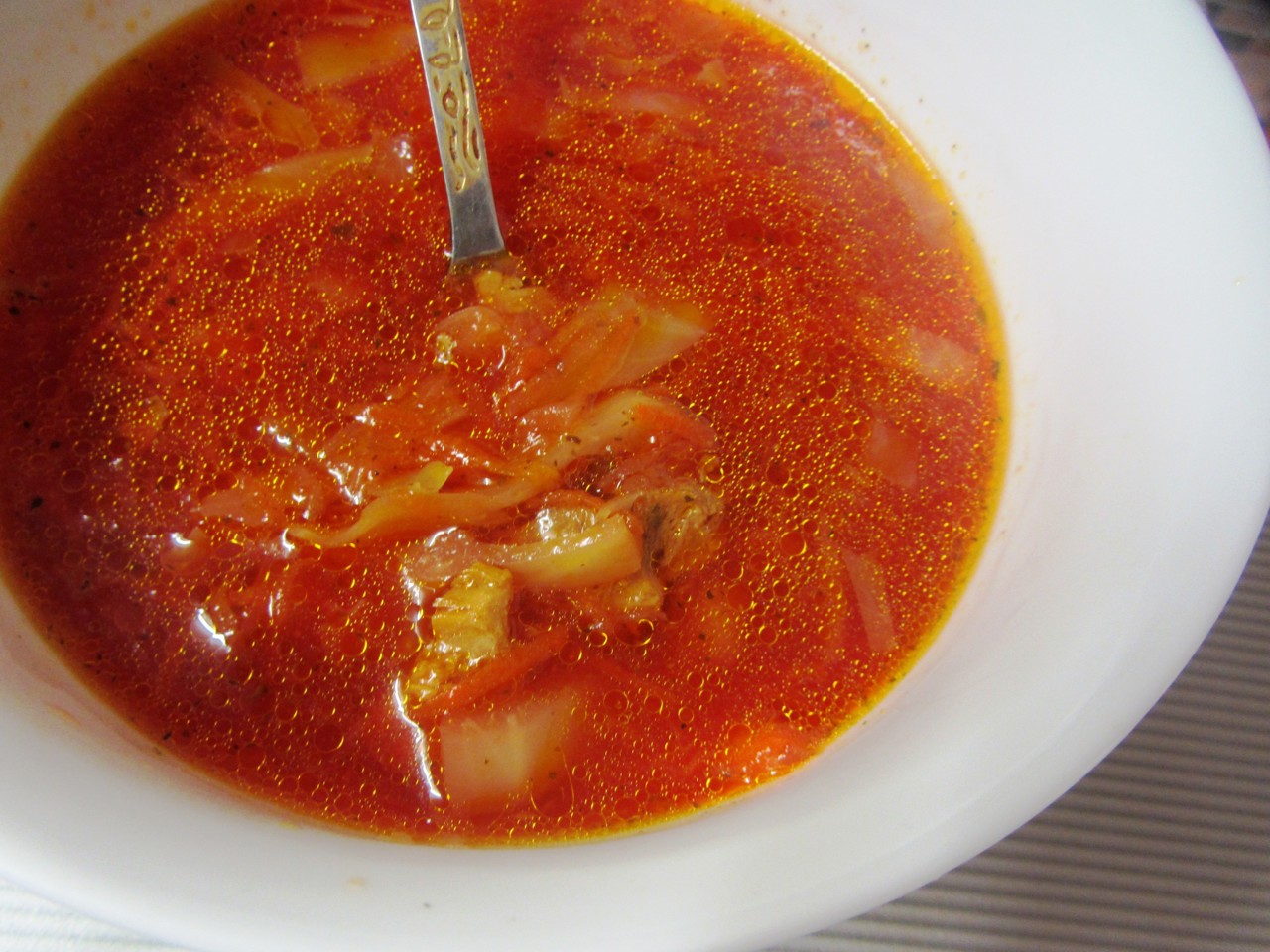Borscht with Sour Cream and Herbs