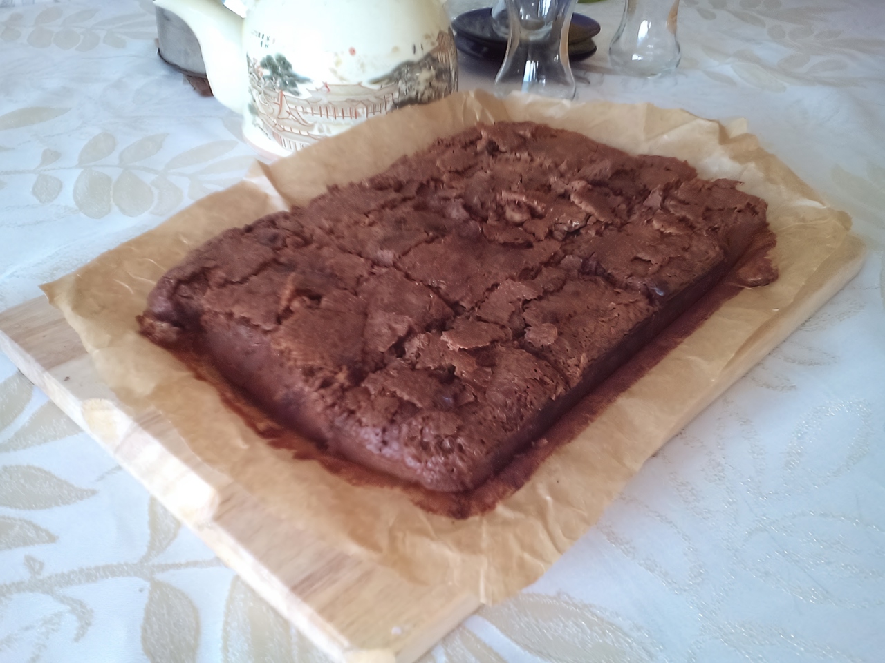 Homemade Brownies with White Chocolate
