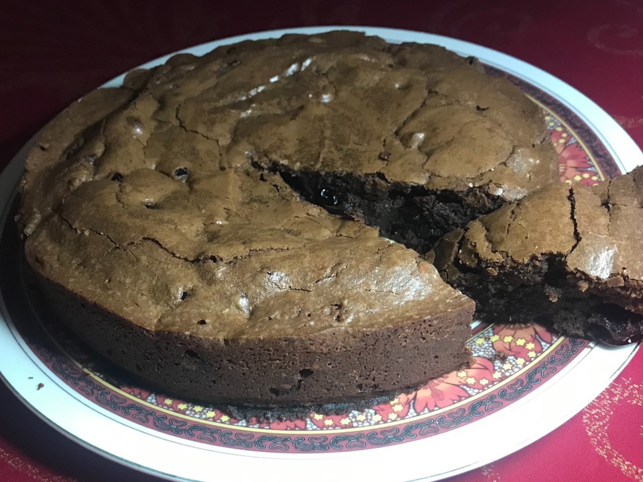 Brownies with Cognac-Soaked Cranberries
