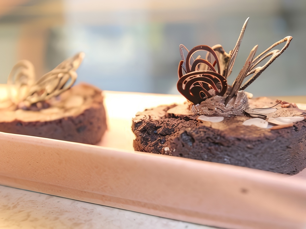 Brownies with Chocolate Chips and Almonds