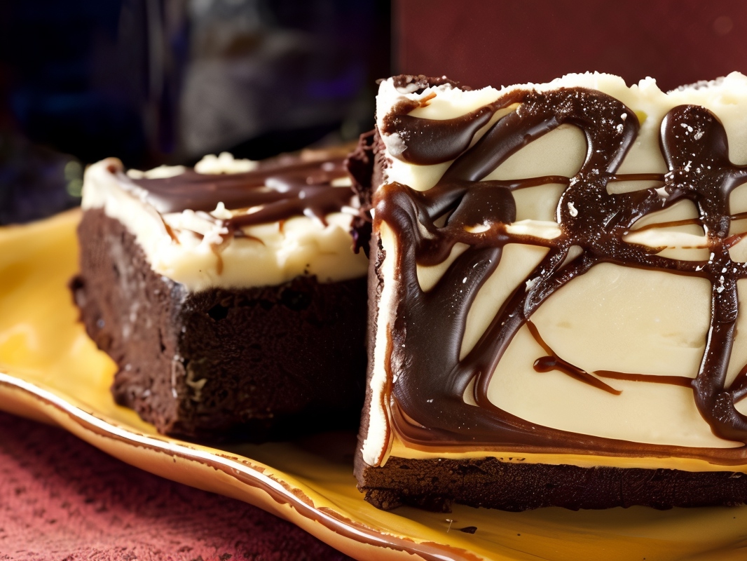 Brownies with Vanilla Glaze
