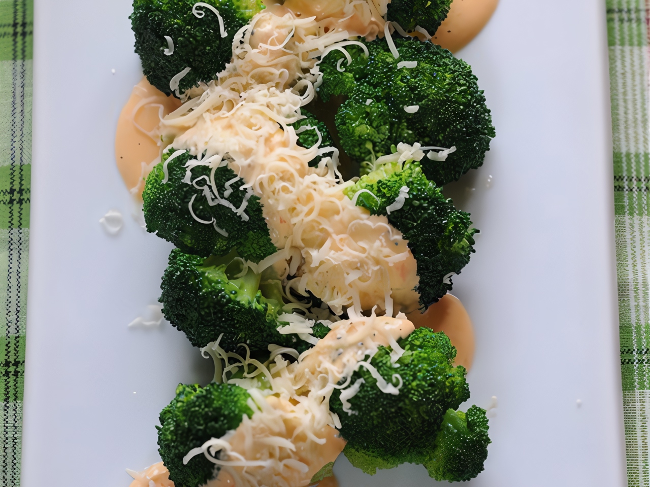 Broccoli with Cheese Mousse