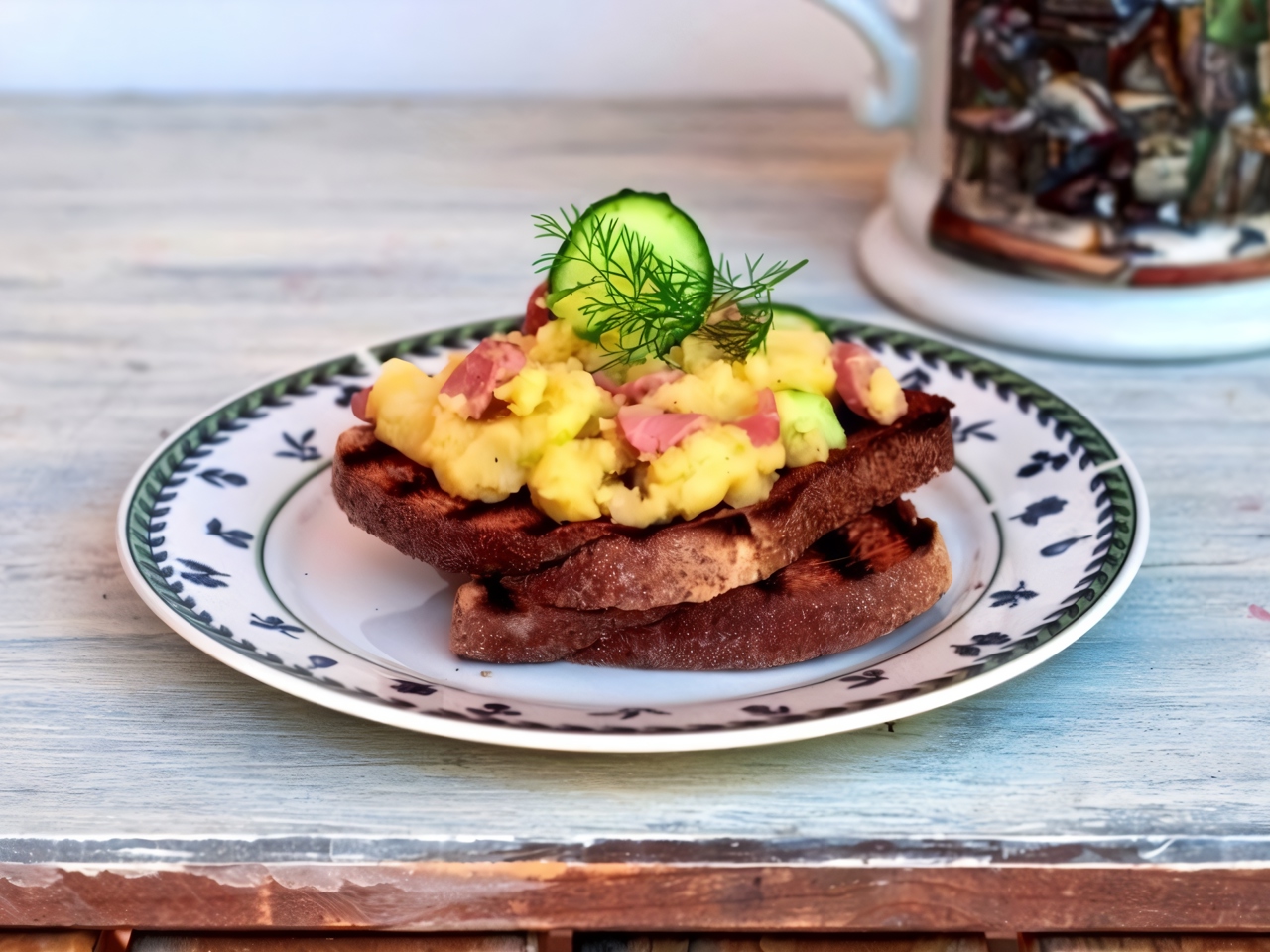 Bruschetta with Cold Frittata