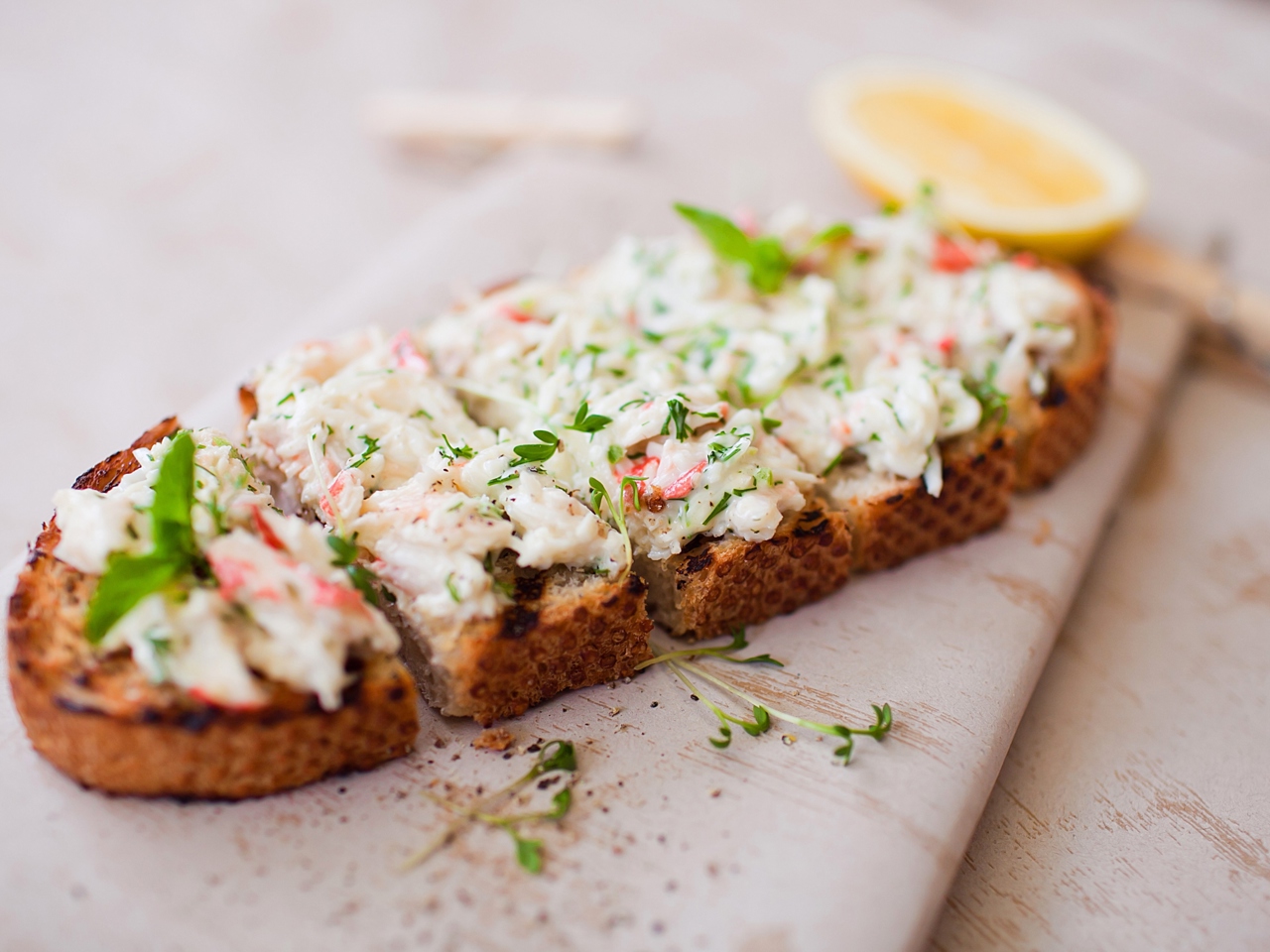 Crab Bruschetta