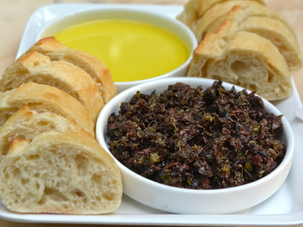 Bruschetta with Black Olive Tapenade