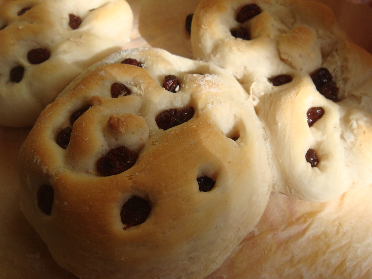 Raisin Buns for Breakfast